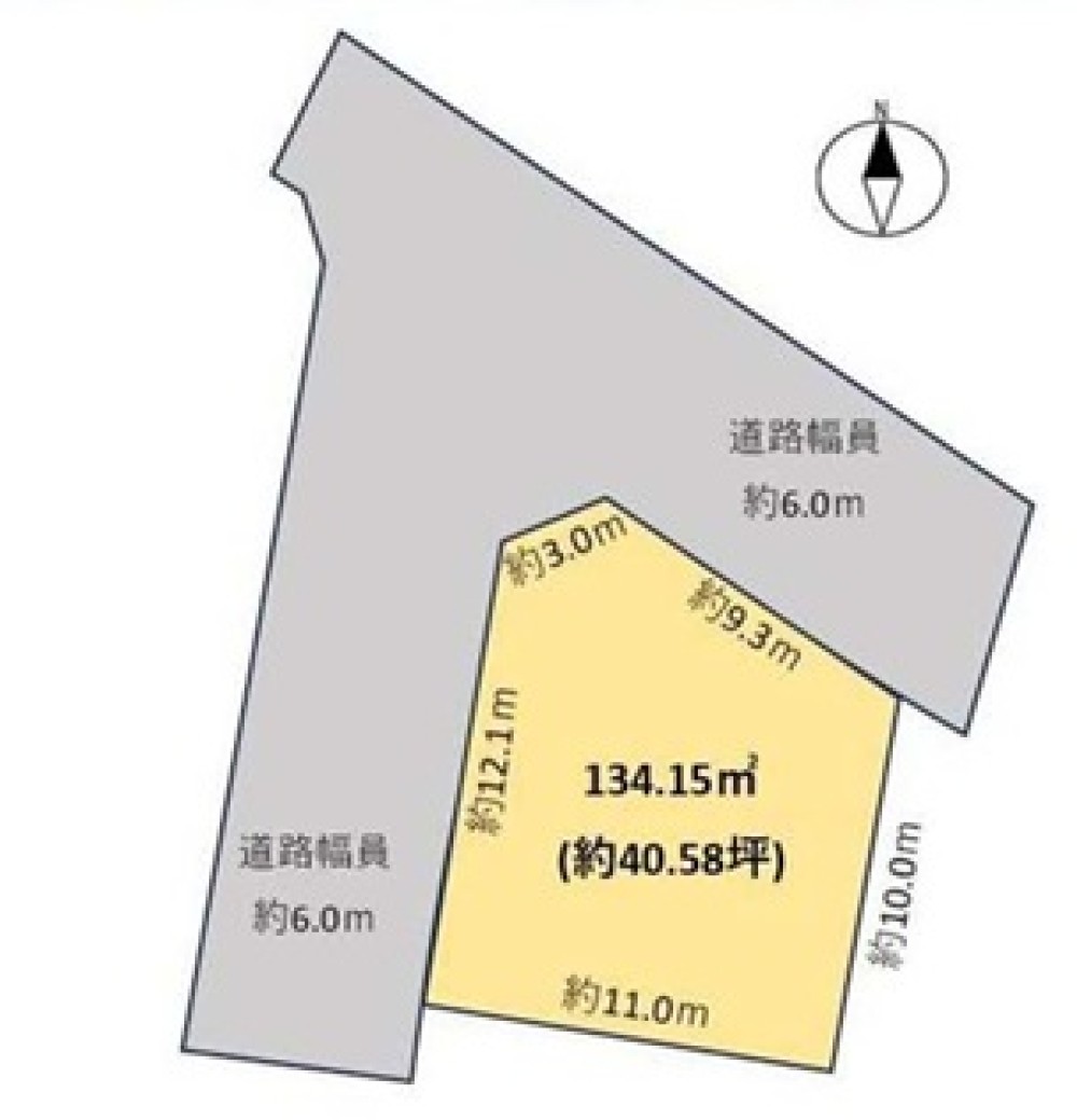 敷地面積約40.58坪、二方向道路接面◎