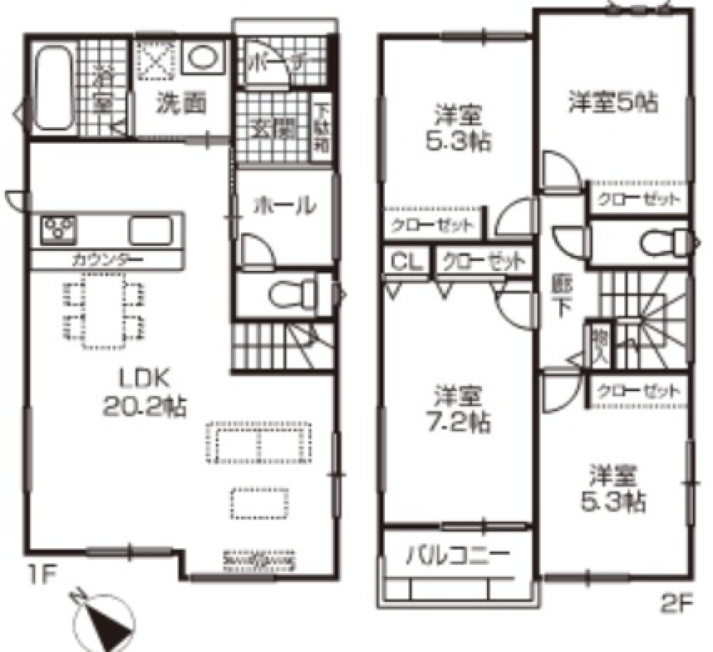 LDK20.2帖！全居室収納付きの4LDK◎