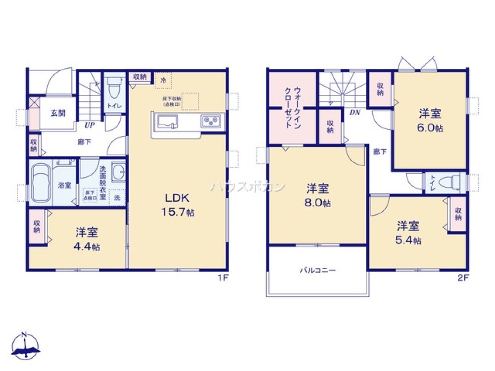 一宮市浅野　全4棟　2号棟 画像2