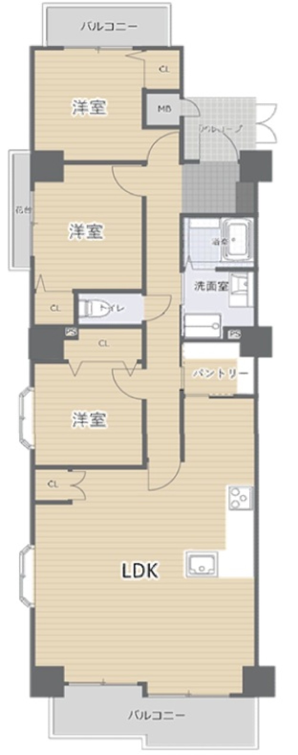 ジョリヴィ安城里町 画像1