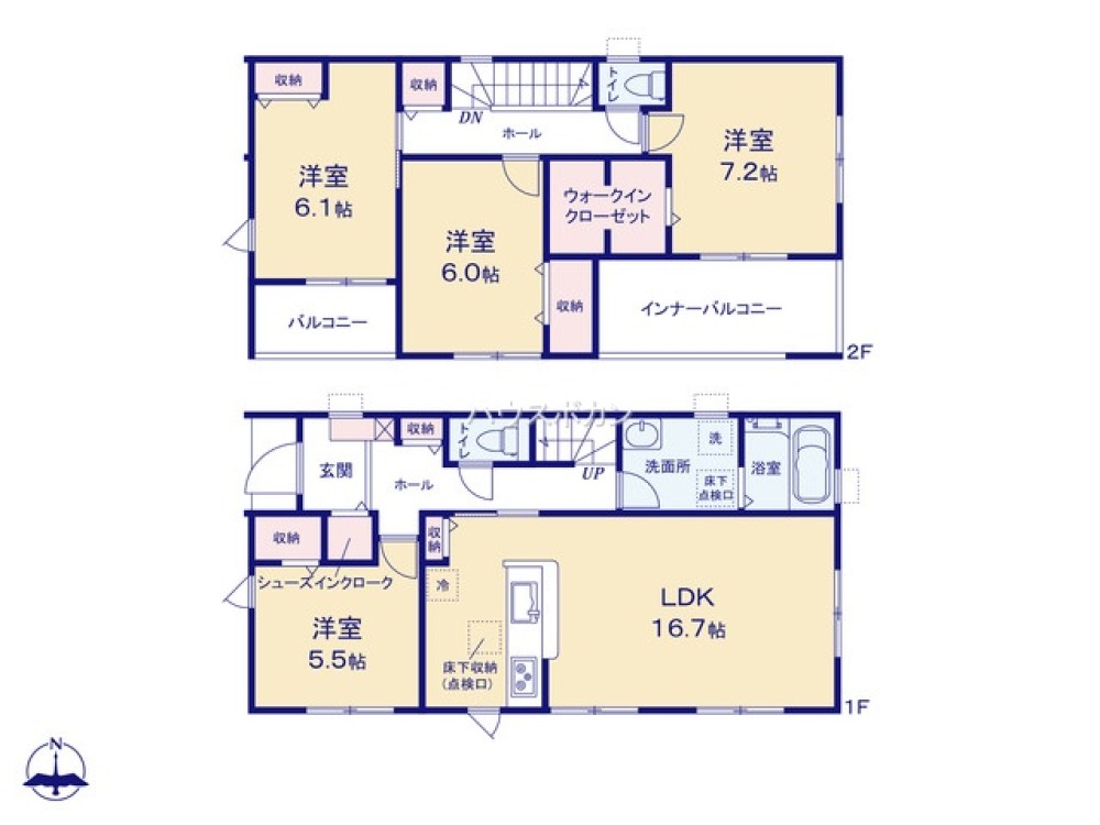 岐阜市中鶉三丁目　全4棟　1号棟 画像2