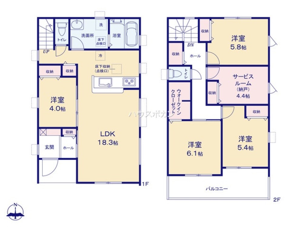 岐阜市中鶉三丁目　全4棟　2号棟 画像2