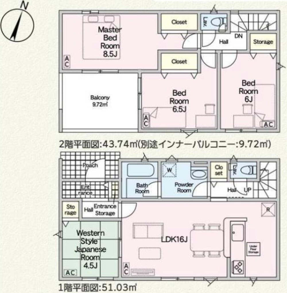 岐阜市今嶺　全2棟　1号棟 画像2