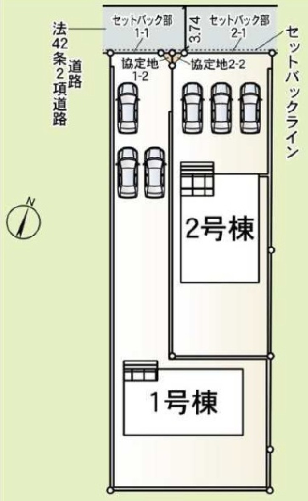 岐阜市今嶺　全2棟　2号棟 画像1