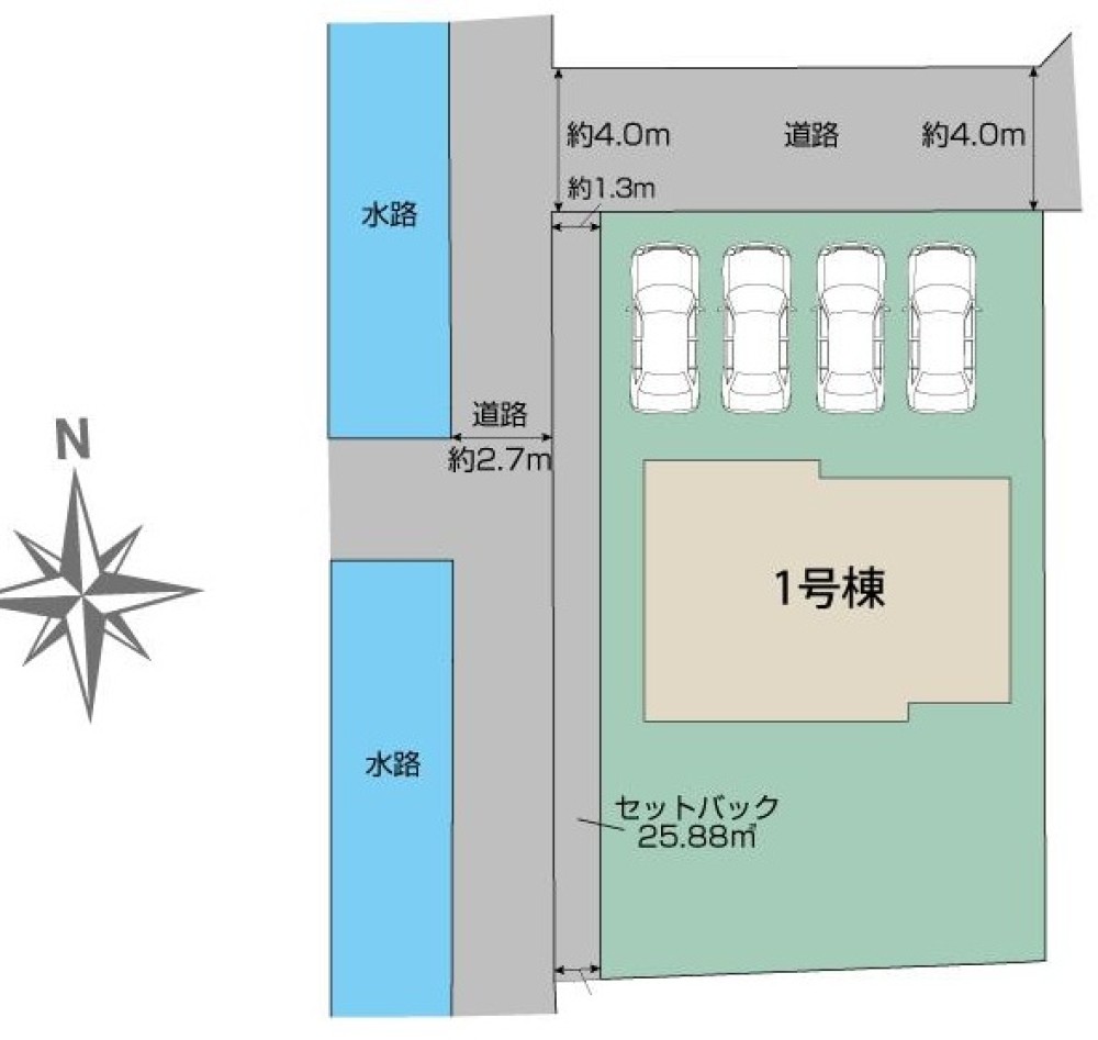 一宮市千秋町　全1棟　1号棟 画像1