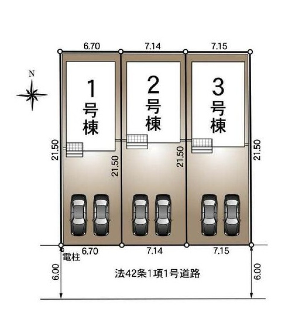 名古屋市中川区江松　第10　全3棟　2号棟 画像1
