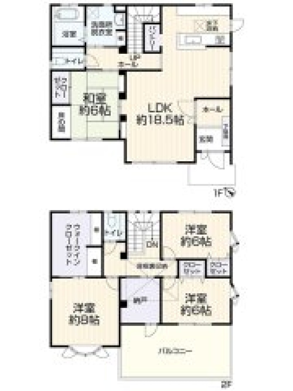 LDK約18.5帖！WICや納戸も備えた4LDK。