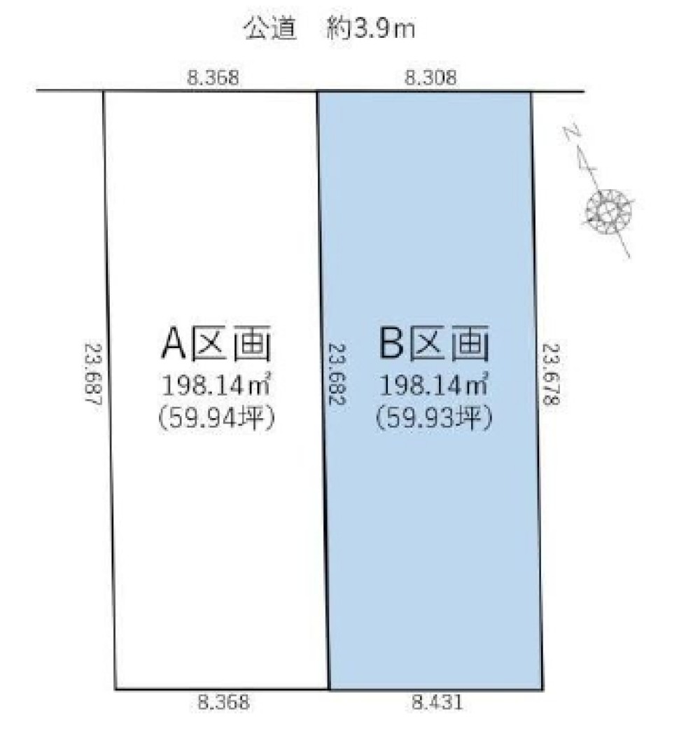 岡崎市元欠町　全2区画　B区画 画像1