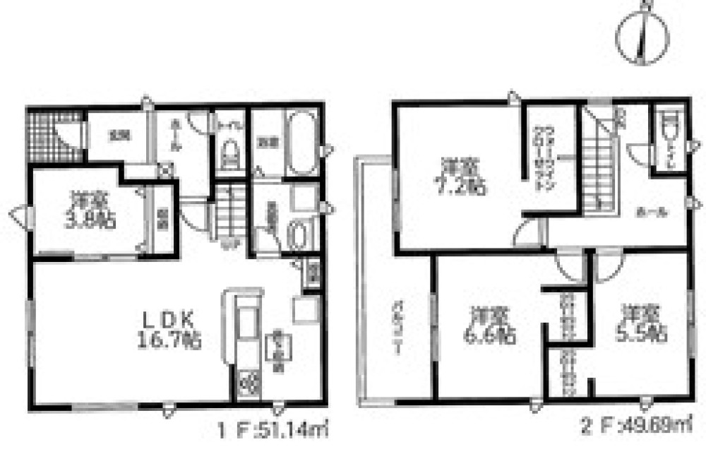 豊田市東新町　全4棟　2号棟 画像1