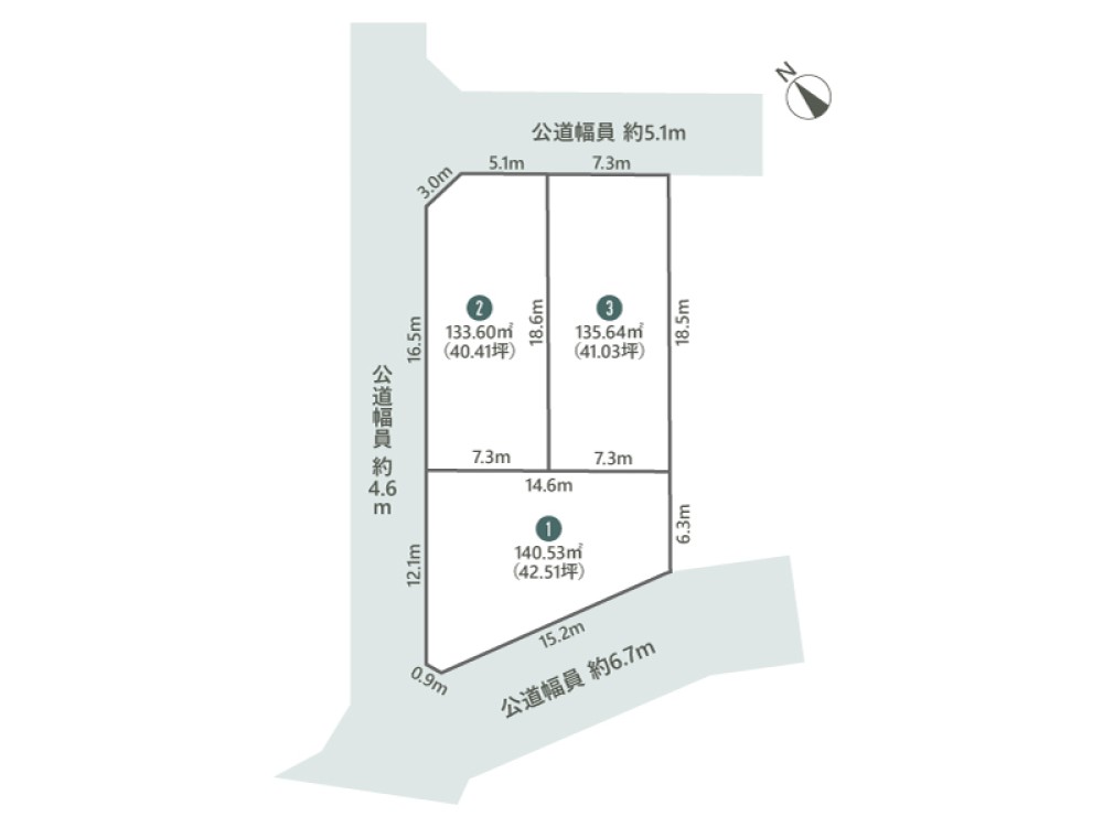 豊橋市山田二番町　全3区画　3号地 画像1