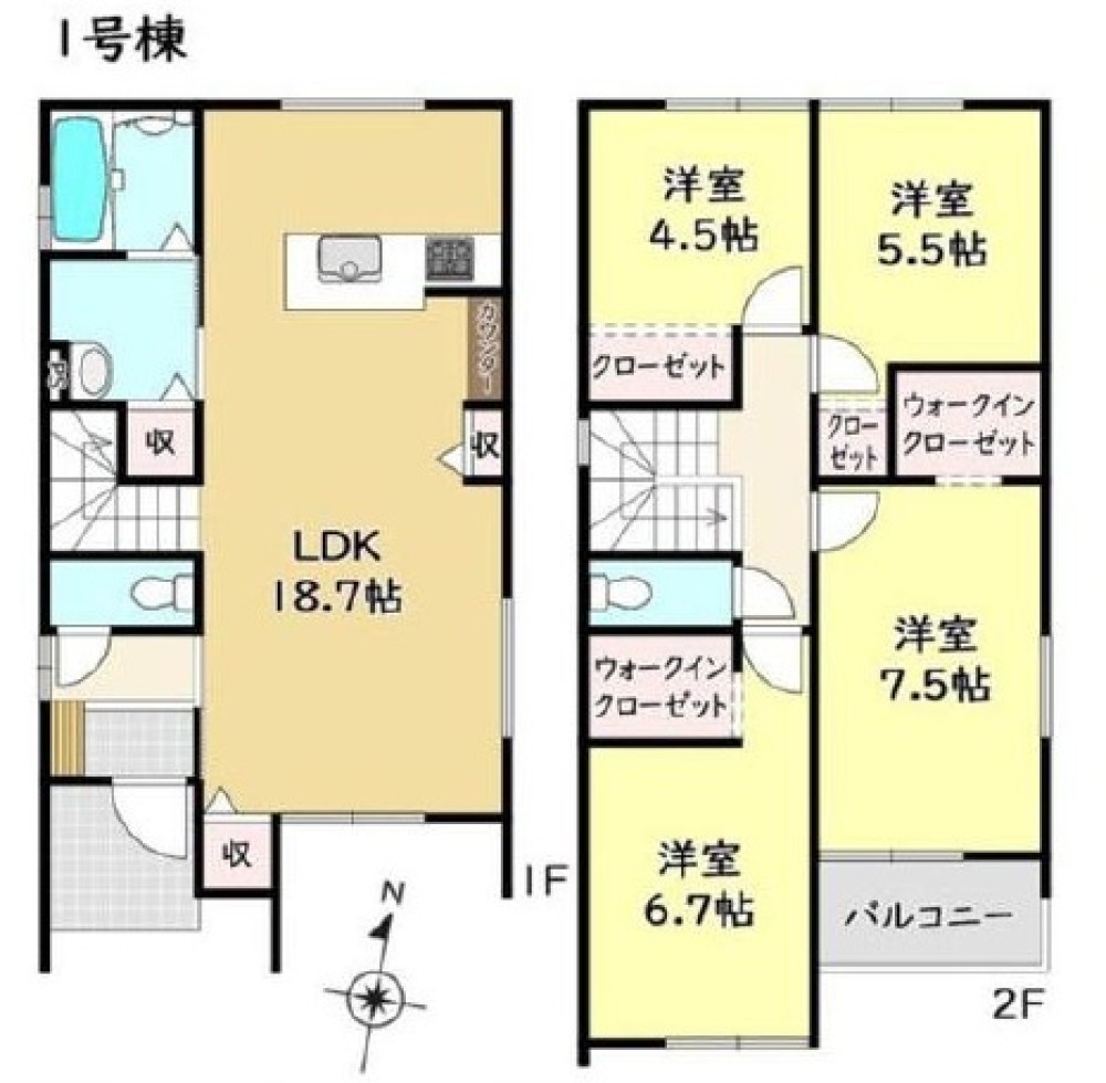 名古屋市中川区九重町　全2棟　1号棟 画像2