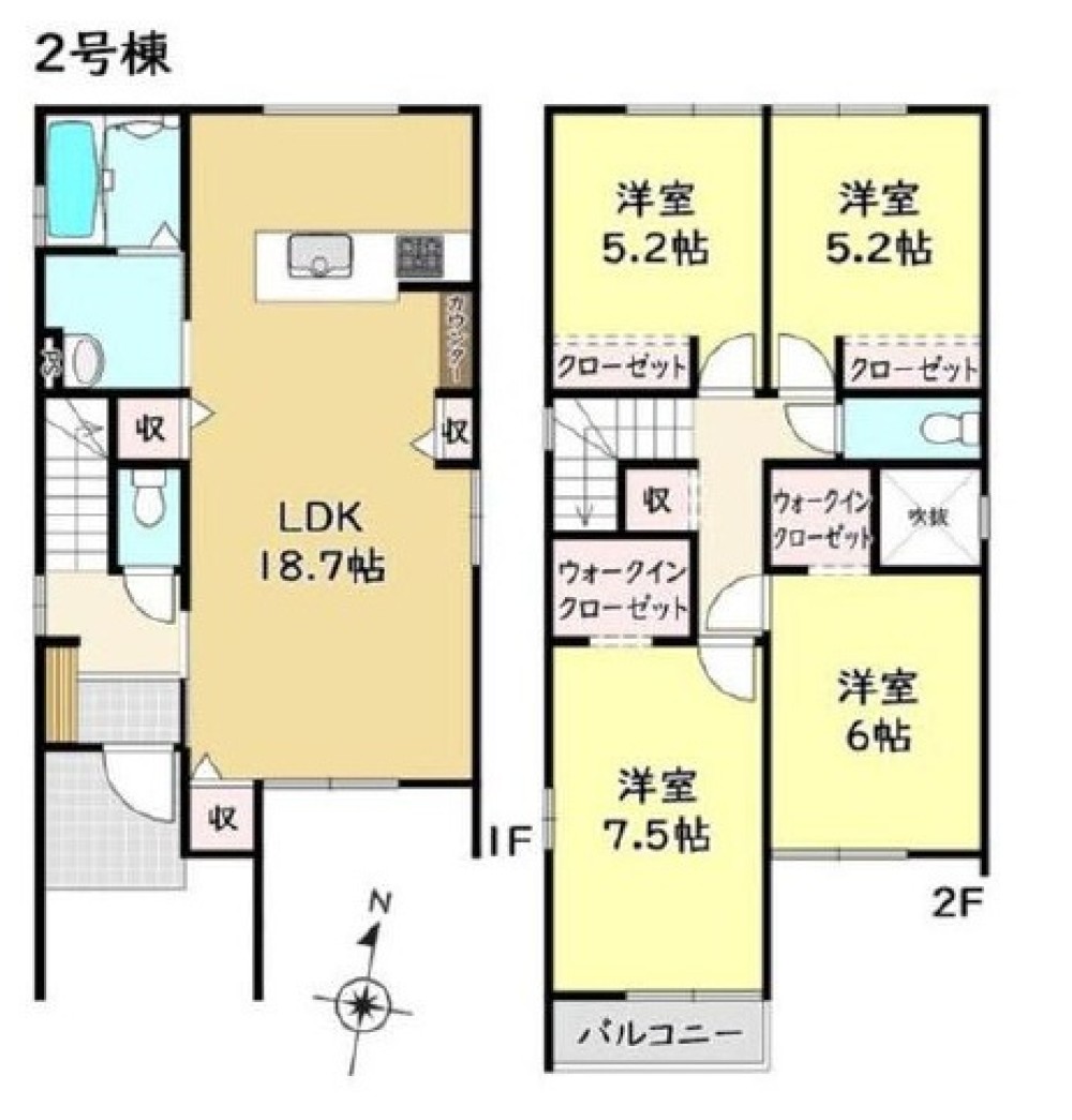 名古屋市中川区九重町　全2棟　2号棟 画像1