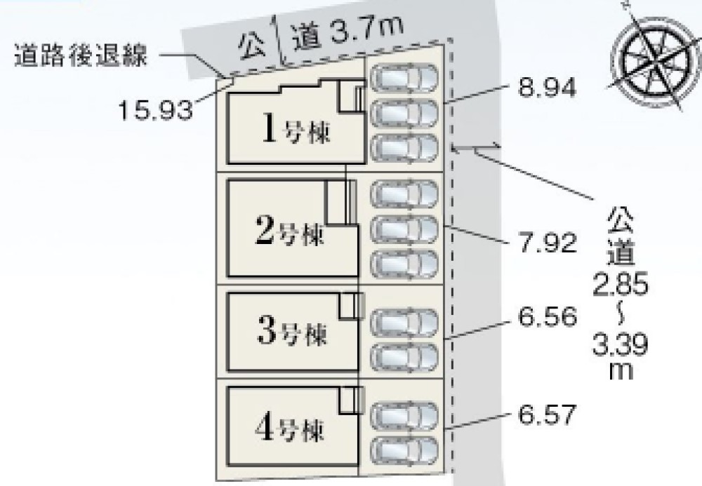 岡崎市井内町　全4棟　2号棟 画像1