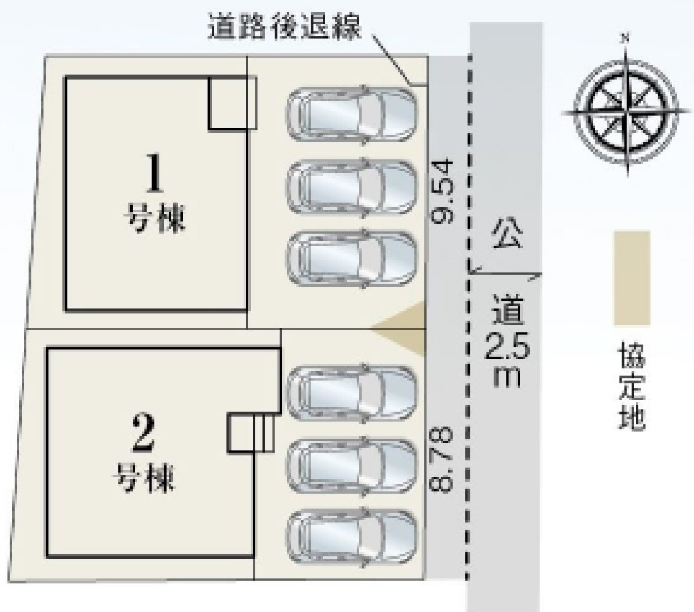岡崎市中園町　全2棟　1号棟 画像1