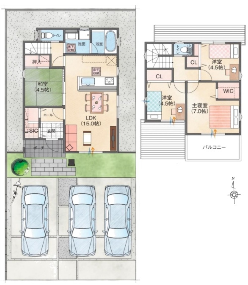 岐阜市六条江東　全4棟　2号棟 画像2