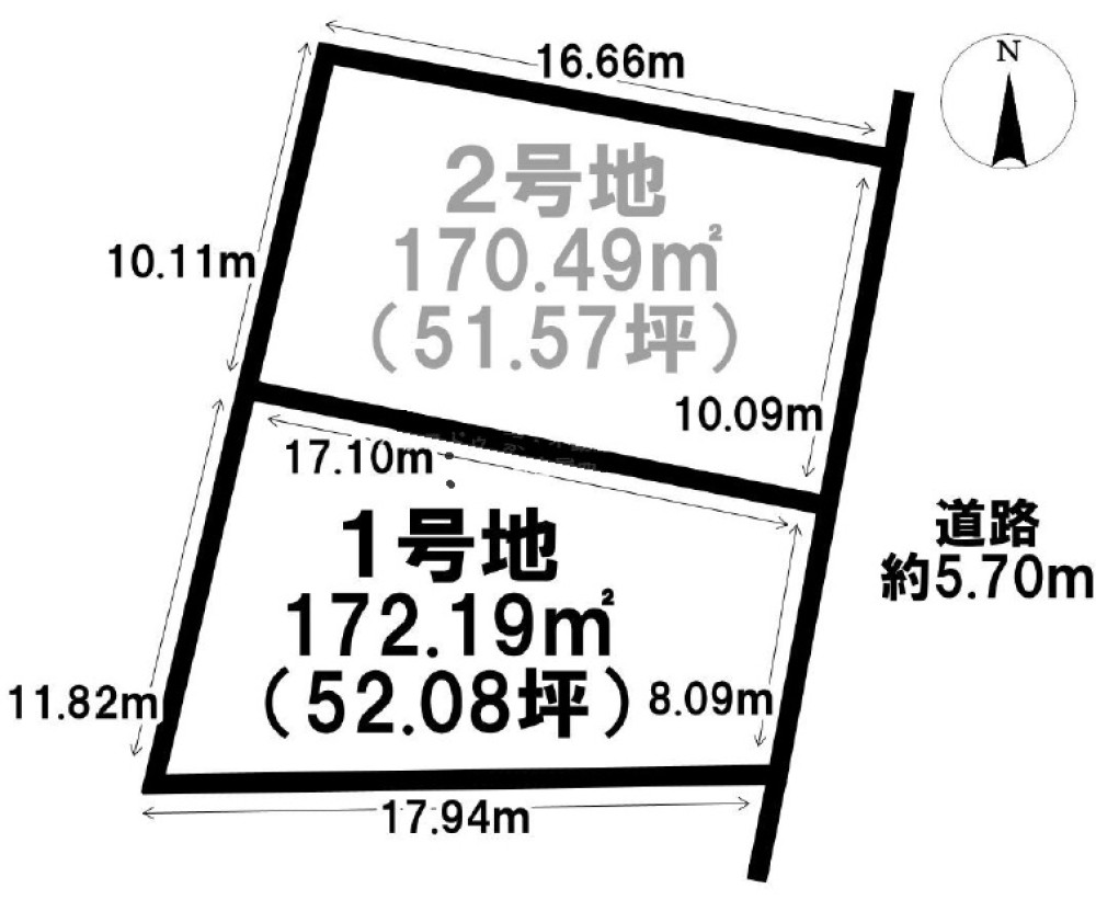 名古屋市天白区梅が丘四丁目　全2区画　1号地 画像1