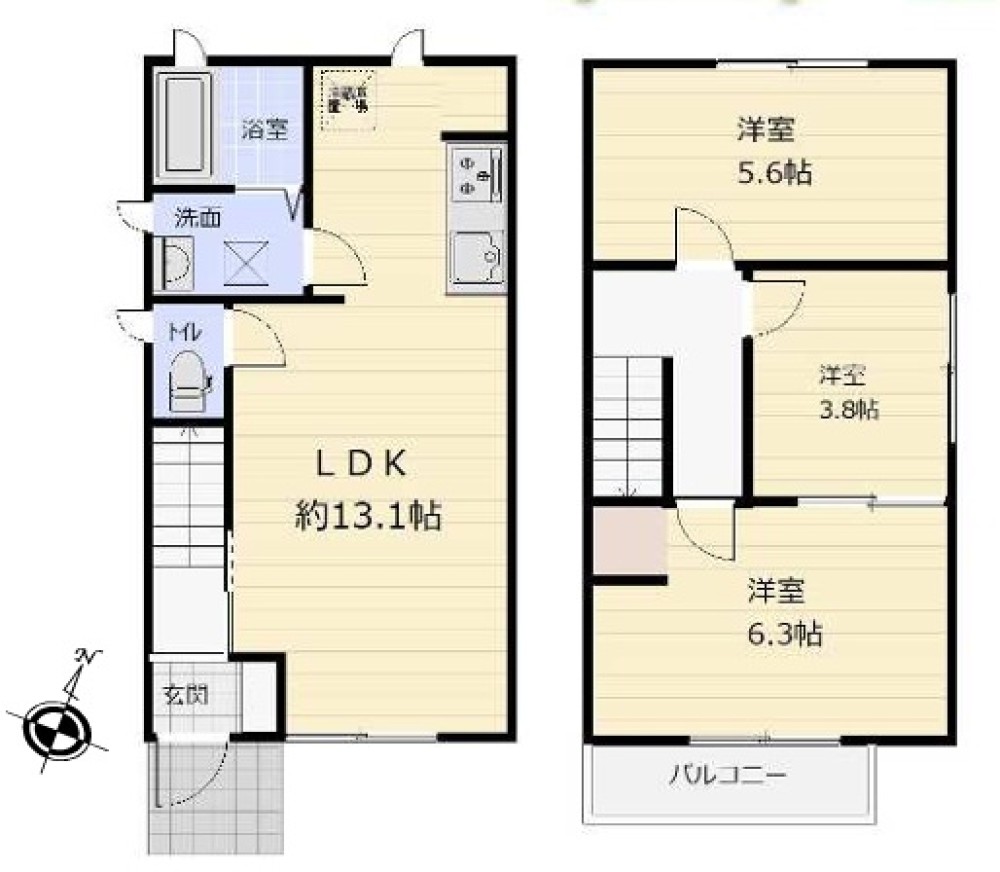 常滑市大野町四丁目　D棟 画像1