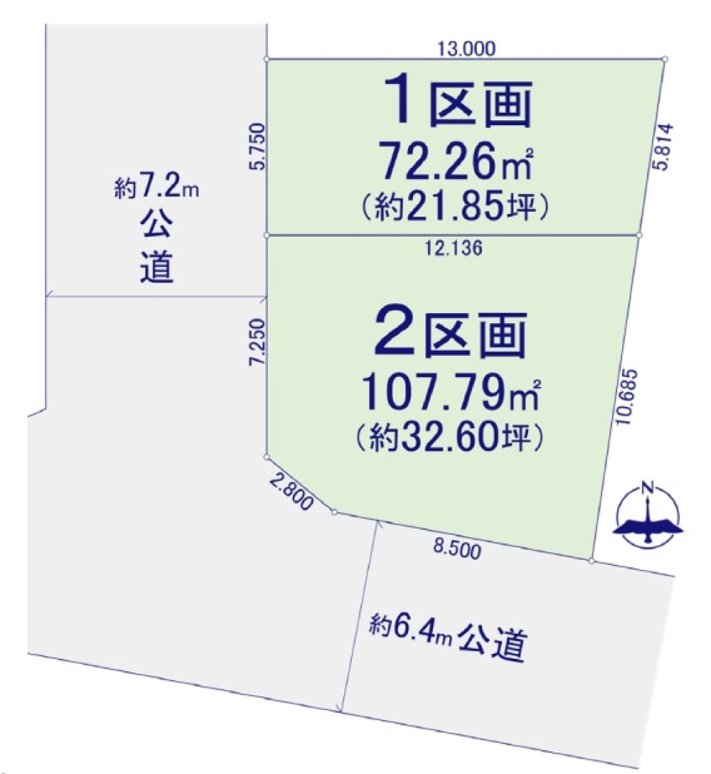 名古屋市中川区中郷　1期　全2区画　1区画 画像1