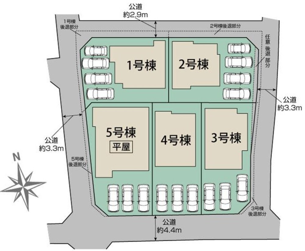 一宮市浅井町　全5棟　2号棟 画像1