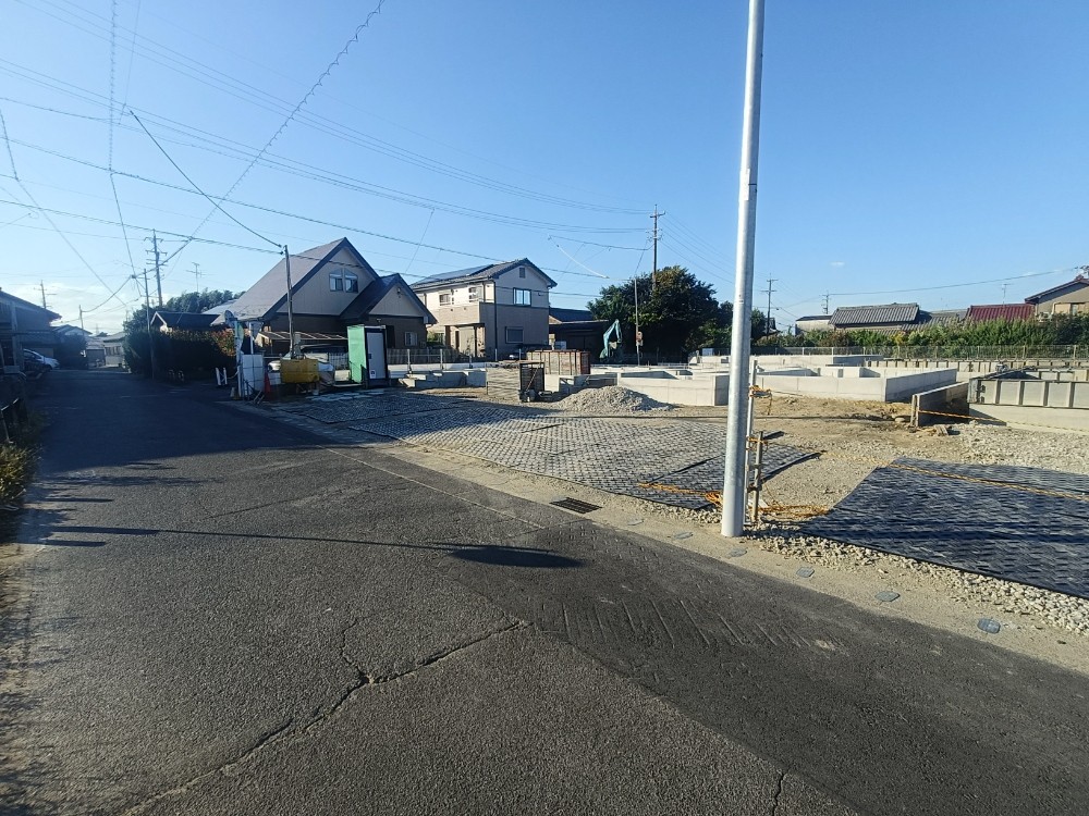 閑静な住宅街の現地です!