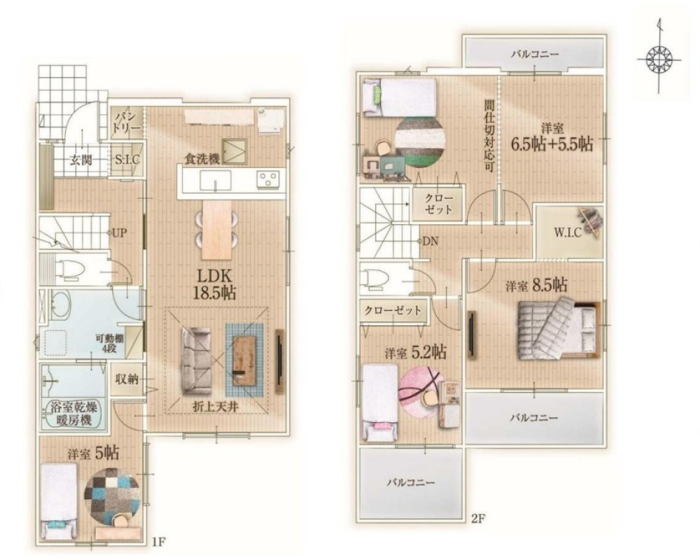 春日井市上条町3期　全1棟　1号棟 画像1