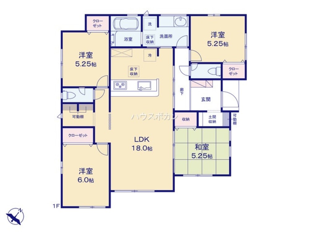 小牧市本庄郷浦2期　全1棟　1号棟 画像2