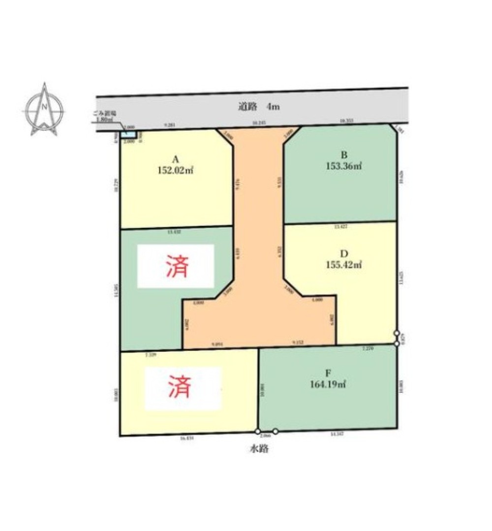 あま市甚目寺　全6区画　B区画 画像1