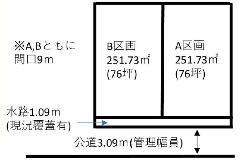 岐阜市長良福江町　全2区画　A区画 画像1