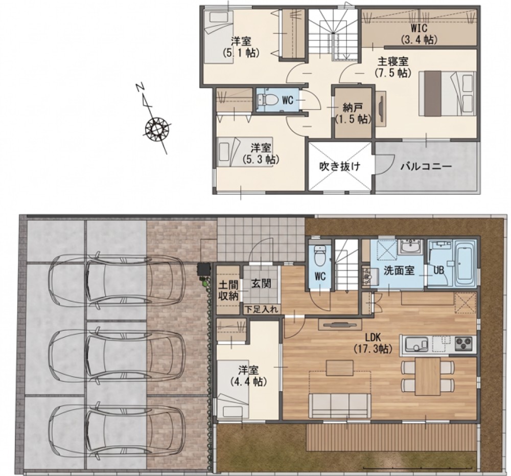 岡崎市舳越町　全1棟 画像1