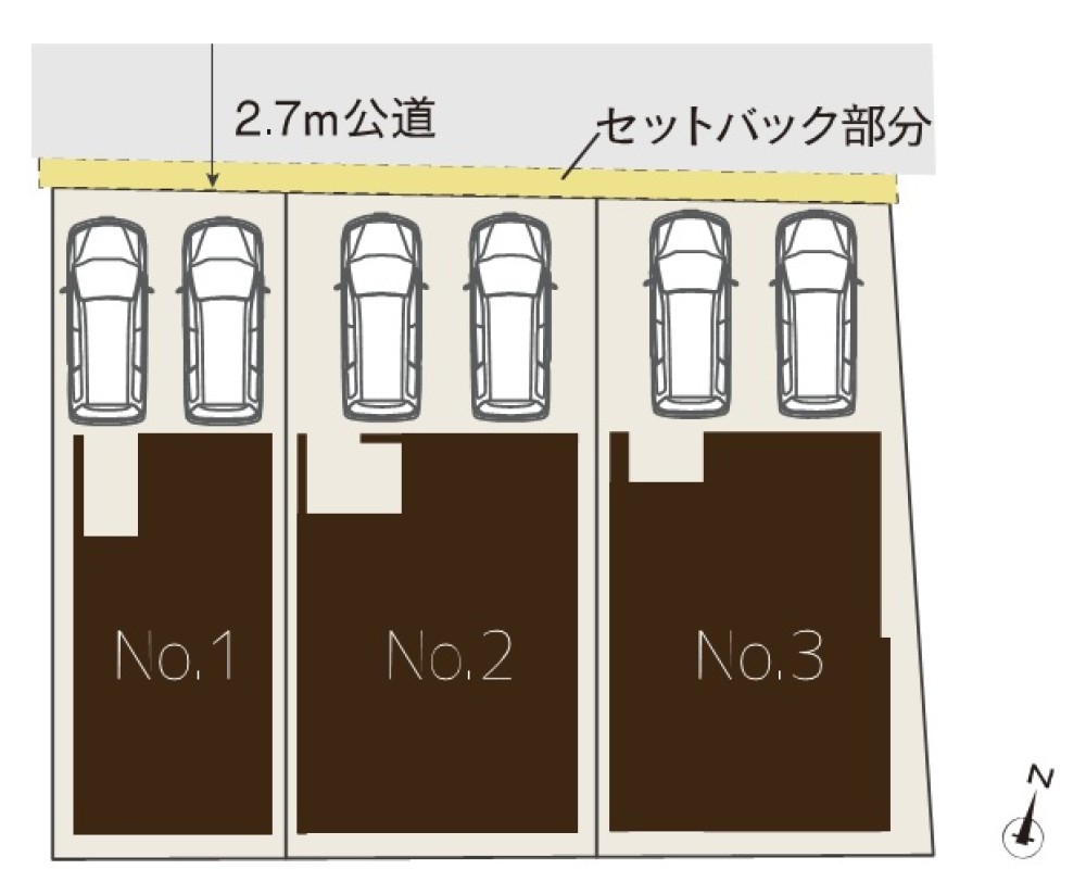 名古屋市中村区日比津町　305③　全3棟　No.1 画像1