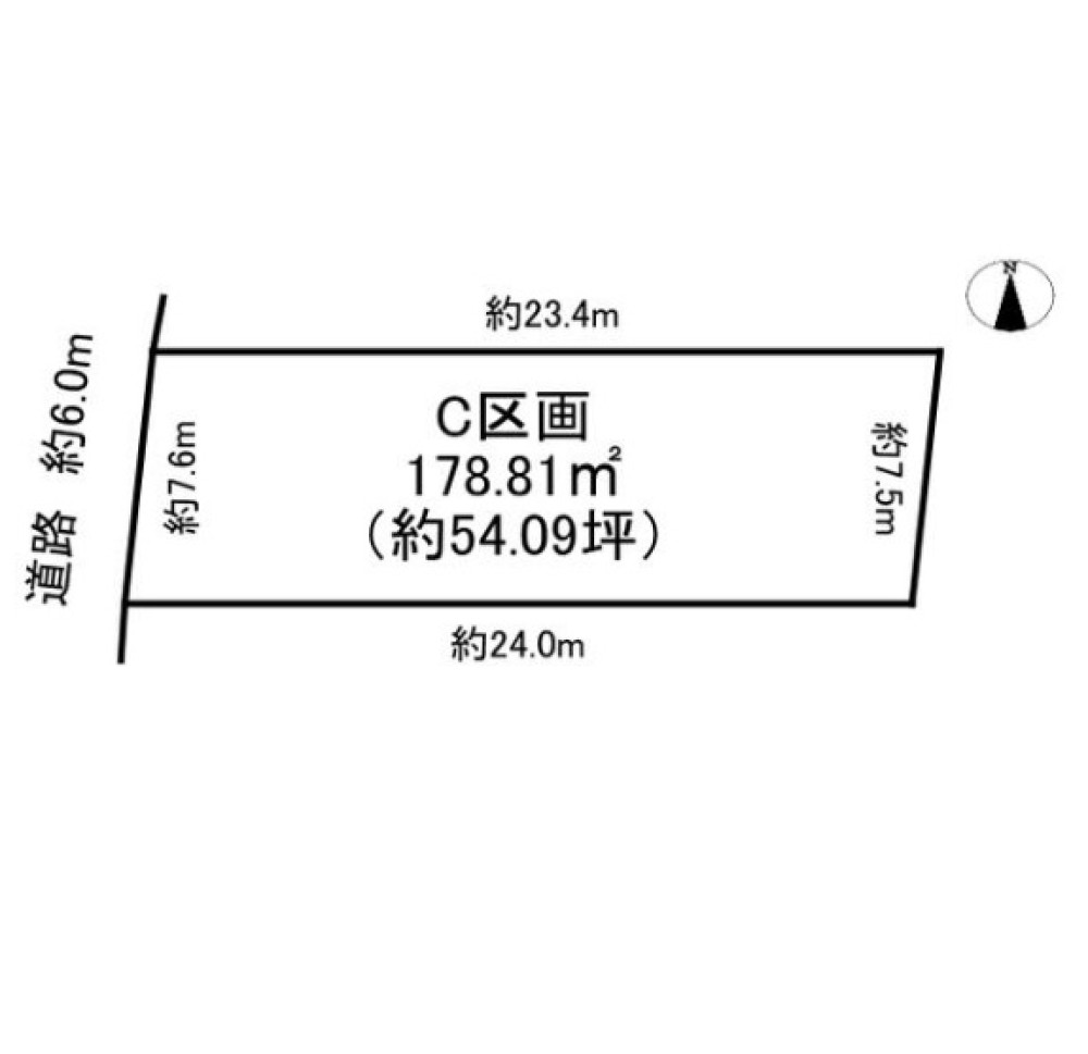 一宮市花池二丁目　全3区画　C区画 画像1