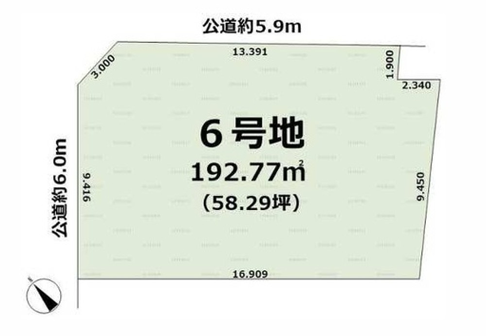 常滑市榎戸町三丁目　全12区画　6号地 画像2