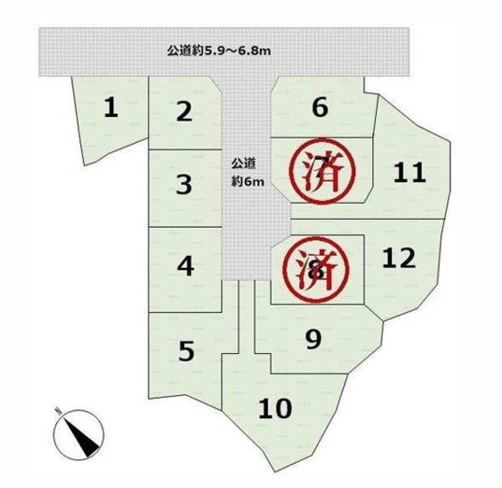 常滑市榎戸町三丁目　全12区画　11号地 画像1
