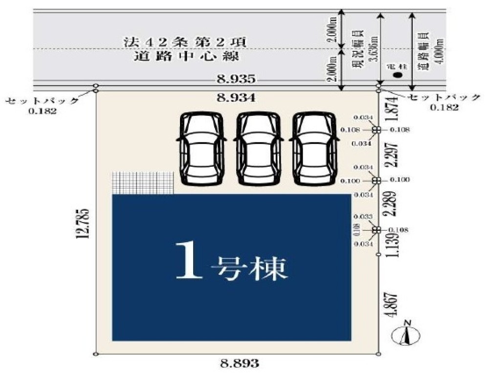名古屋市中村区大正町　442①　全1棟　1号棟 画像1