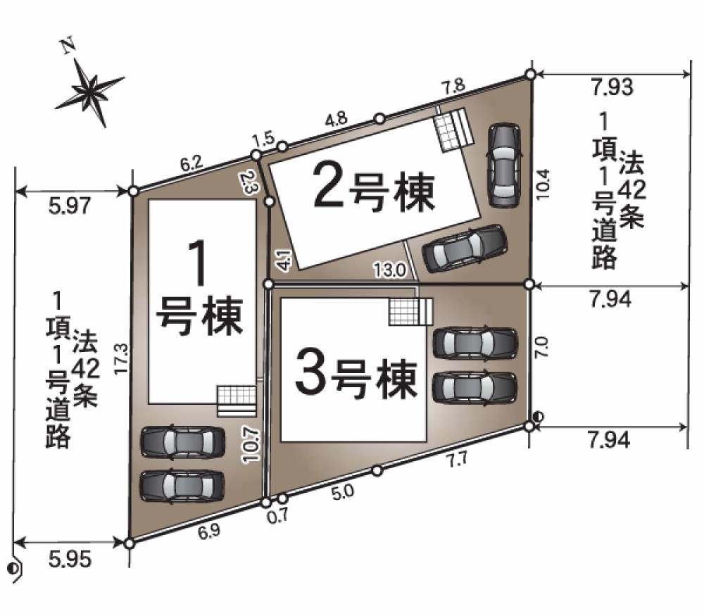 小牧市藤島第1　全3棟　3号棟 画像1