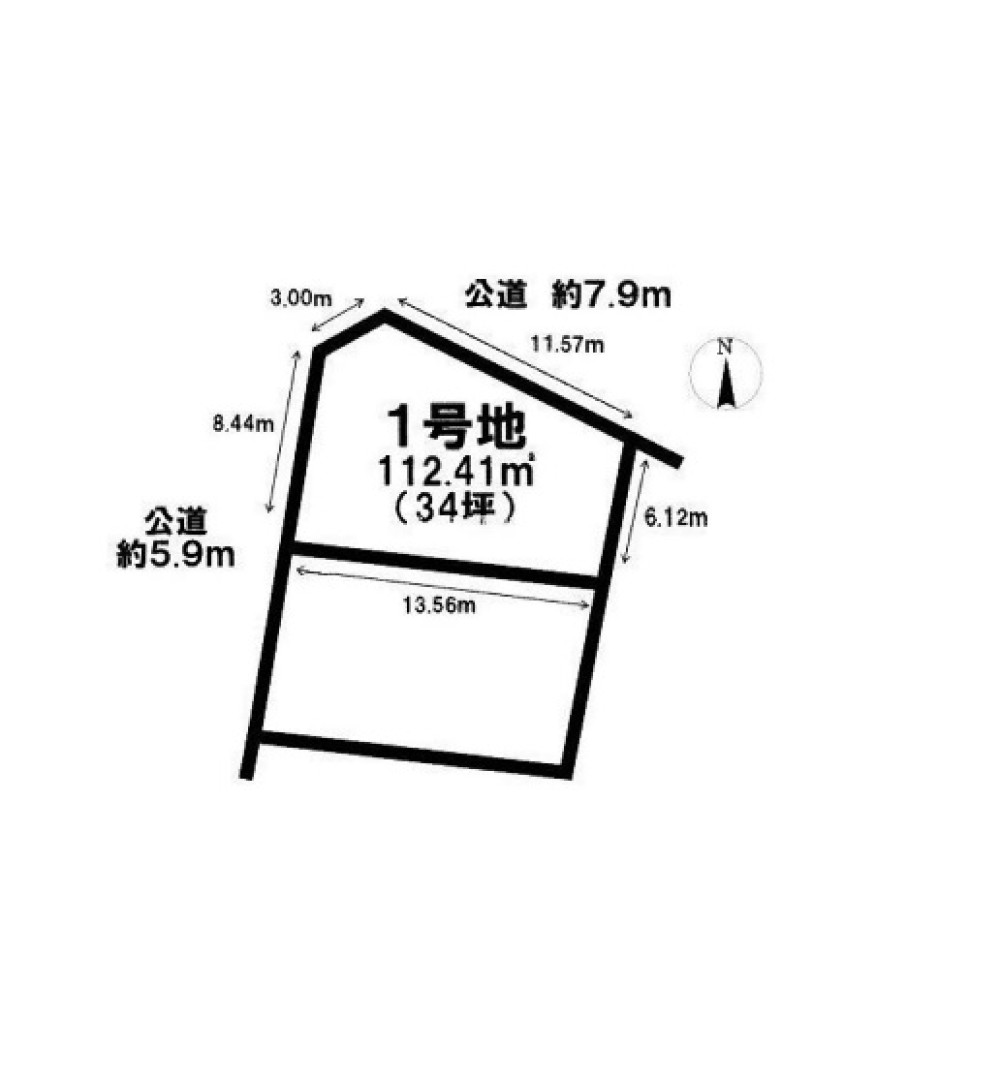 名古屋市天白区久方　全2区画　1号地 画像1