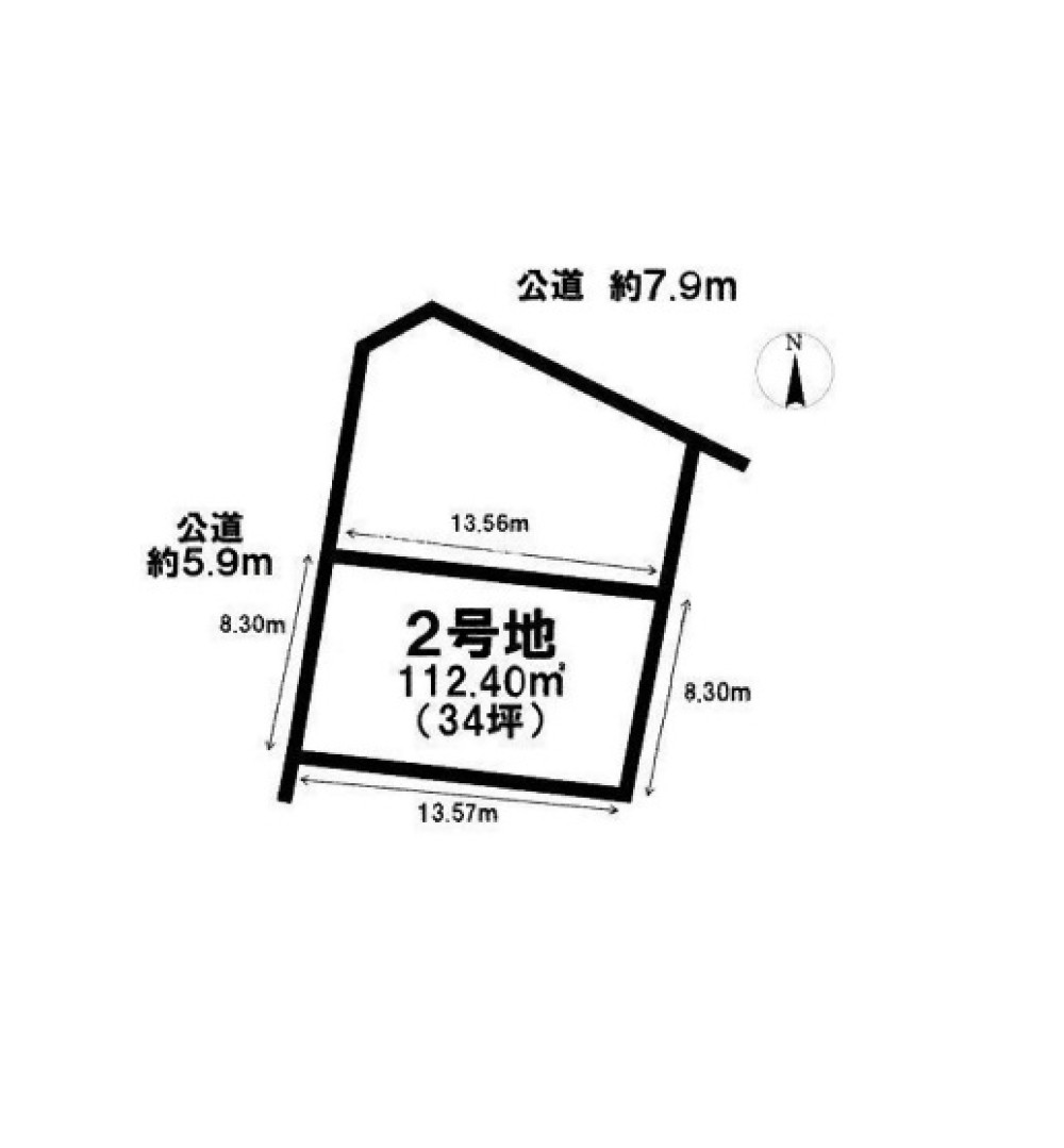 名古屋市天白区久方　全2区画　2号地 画像1