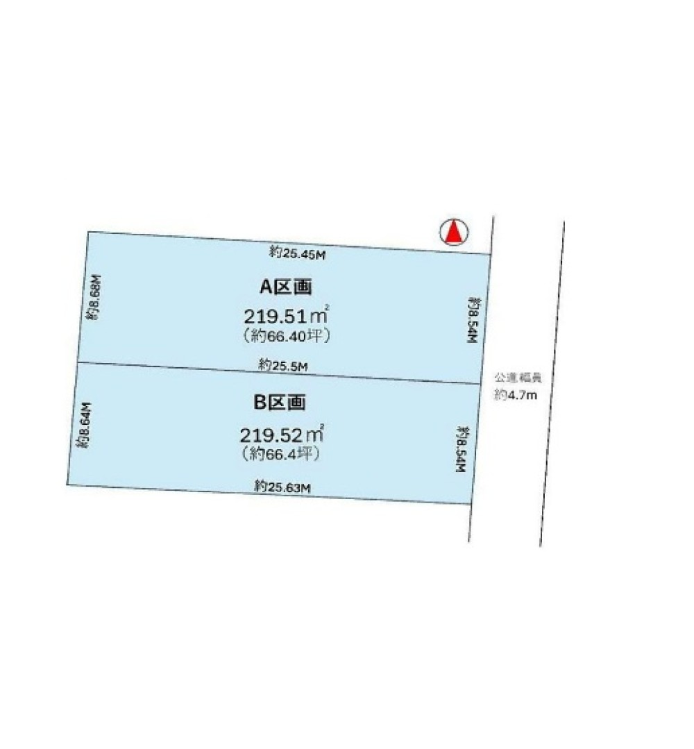 一宮市浅井町　全2区画　B区画 画像1