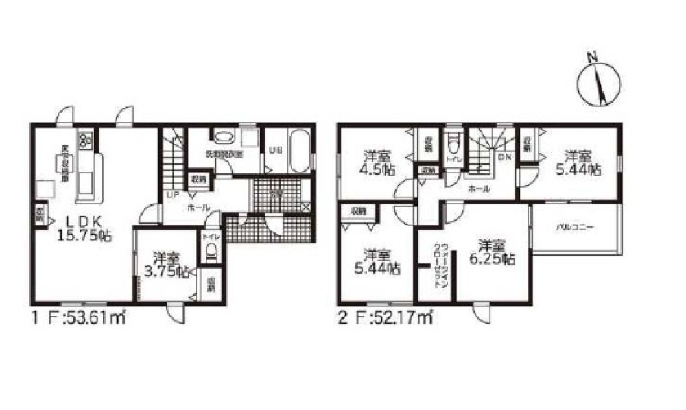LDK広々15.75帖！全居室収納付き◎