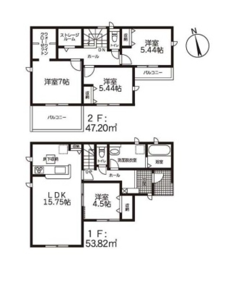 LDK広々15.75帖！収納も充実の4LDK◎