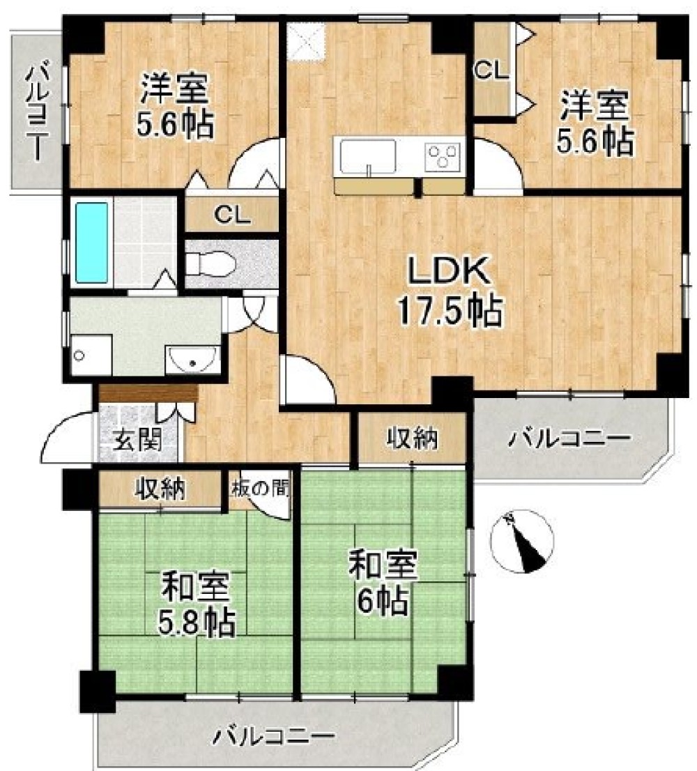 シャンボール若松 画像1