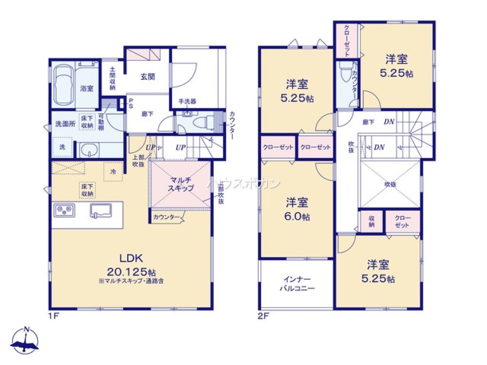 LDK20帖超！全居室収納付き4LDK◎