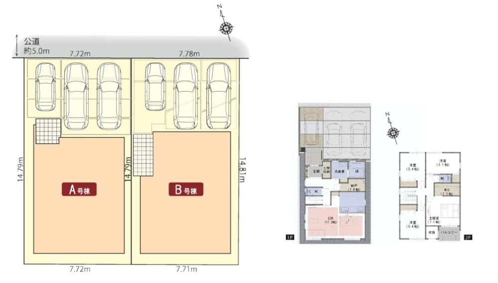 小牧市二重堀　全2棟　A号棟 画像1