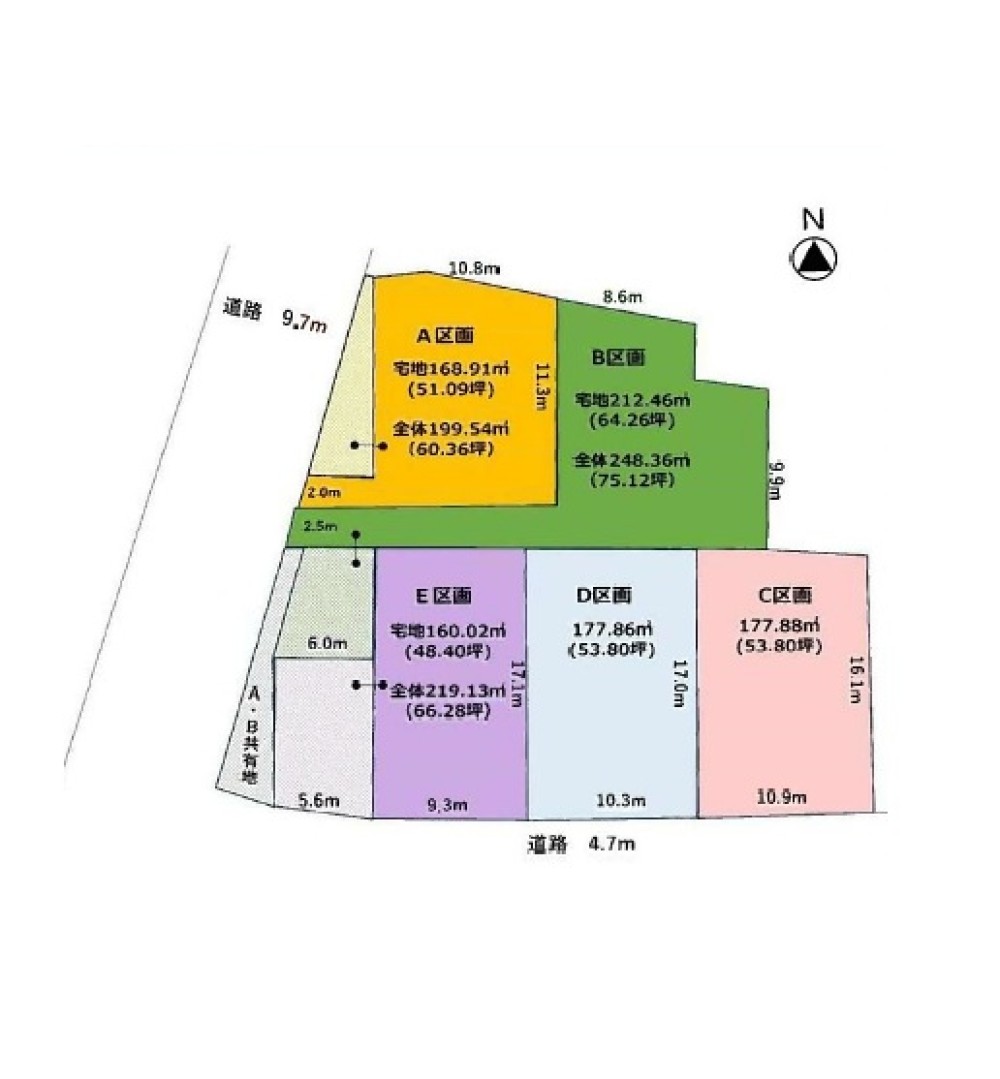 一宮市浅井町　全5区画　A区画 画像1