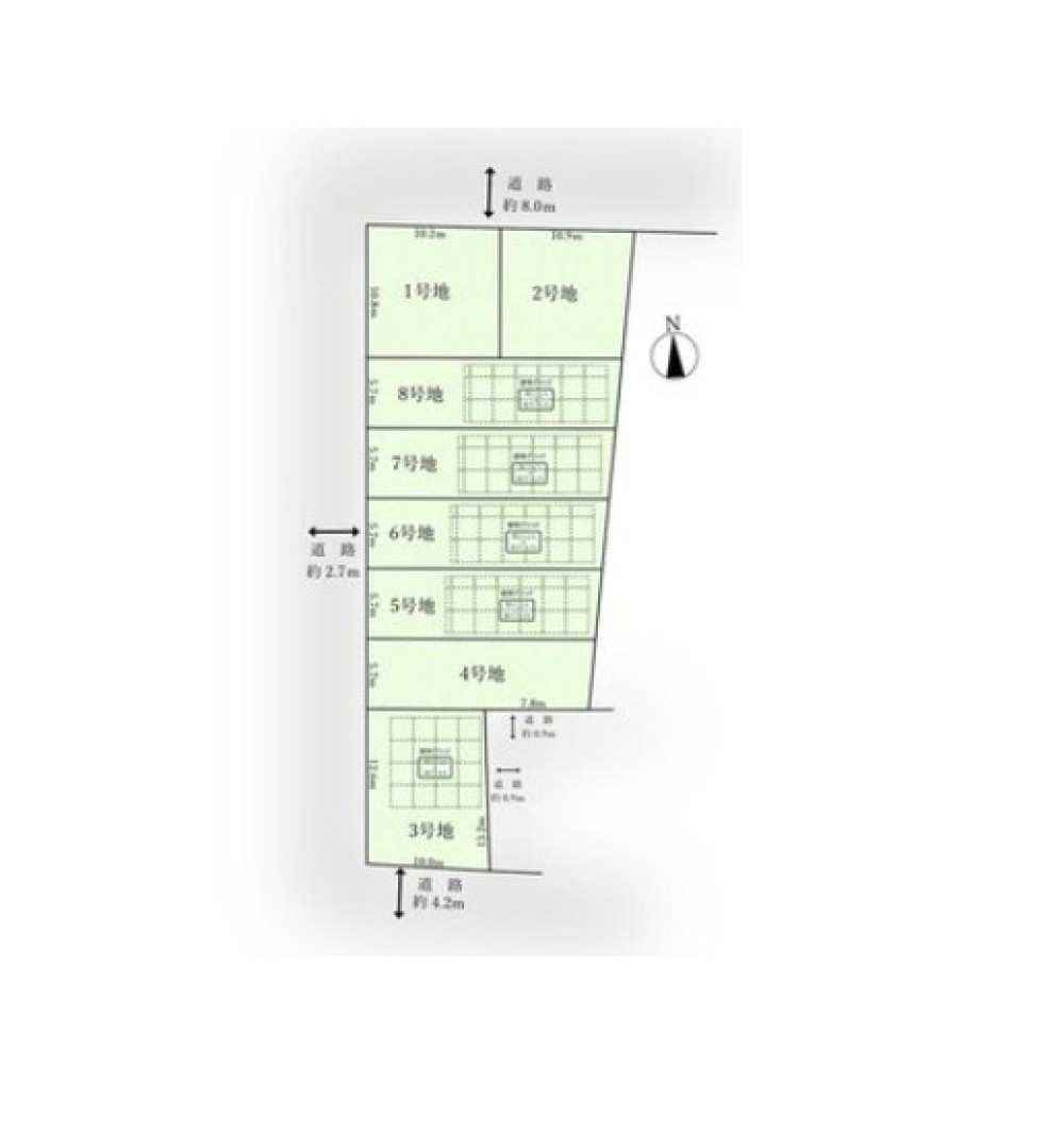一宮市大和町　3期　全8区画　8号地 画像1