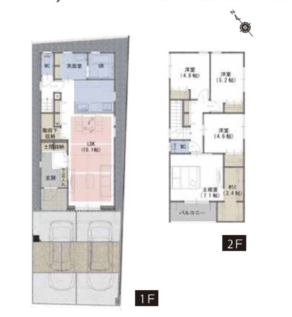 豊明市阿野町　限定2棟　F棟 画像2