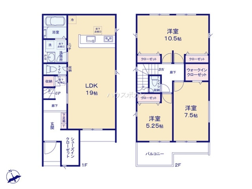 小牧市間々原新田4期　全3棟　2号棟 画像4