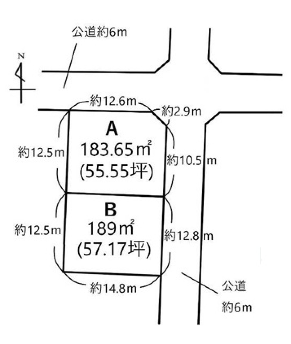 知多郡武豊町平井四丁目　全2区画　B号地 画像1