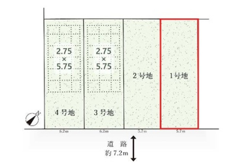 名古屋市中村区宿跡町　3期　全4区画　1号地 画像1