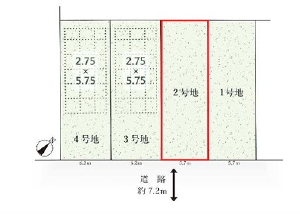 名古屋市中村区宿跡町　3期　全4区画　2号地 画像1